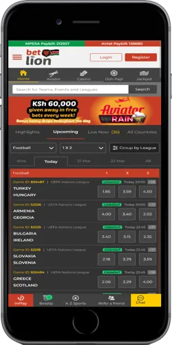 Betlion Kenya Mobile App